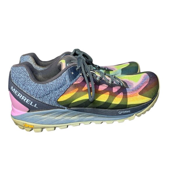 Merrell Antora 2 Shoes Women 11 Multicolor Vibram Q Form Trail Running Hiking - Picture 5 of 7